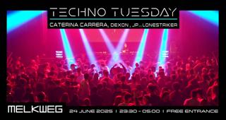 Techno Tuesday Amsterdam, Caterina Carrera, Dexon, Jp Aka Lonestriker