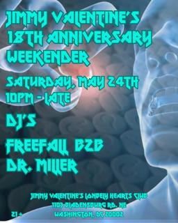Jimmy Valentine'S 18Th Anniversary Weekender