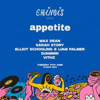 Appetite X Chinois: Max Dean, Sarah Story, Elliot Schooling & Liam Palmer, Djammin, Vithz
