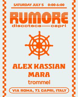 Rumore Season 25 Party N. 18 W/ Alex Kassian & Mara 
