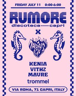 Rumore Season 25 Party N. 19 W/ Alegria - Kenia & Vithz & Maure