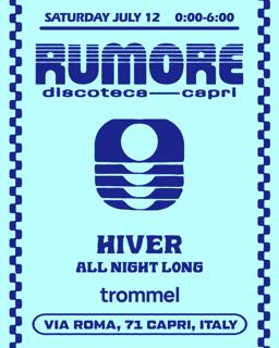 Rumore Season 25 Party N. 20 W/ Hiver 