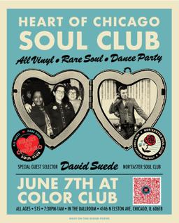 6/7 Heart Of Chicago Soul Club, All Vinyl, Rare Soul Dance Party
