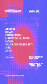 Apollo Studio W Pregame: Armii1N, Brian, Choukroun, Ludovico & Leone, Monk