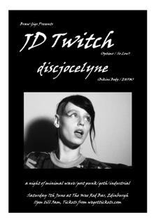 Braw Gigs Presents: Jd Twitch (Optimo) + Discjocelyne
