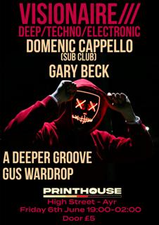 Visionaire With Domenic Cappello (Sub Club)