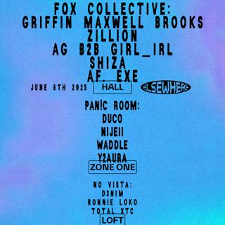Fox Collective: Griffin Maxwell Brooks + More, Pan!C Room, No Vista