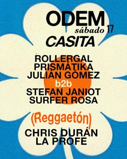 Rollergal / Prismátika / Julián Gómez B2B Stefan Janiot / Surfer Rosa