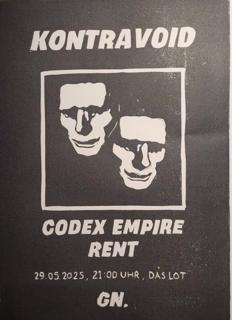 Lotinconcert: Kontravoid/Codex Empire/Rent