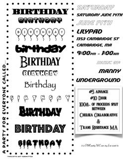 A Party Called Birthday Feat. Manny Underground