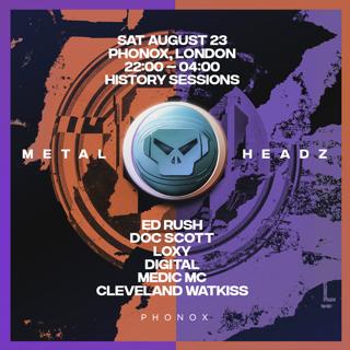 Metalheadz History Sessions: Ed Rush, Doc Scott, Loxy, Digital, Medic Mc, Cleveland Watkiss
