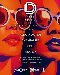 Madam By Night Invites: Dive Deep House Nights