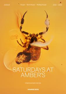Saturdays At Amber'S: House | Tech House | Rolling House