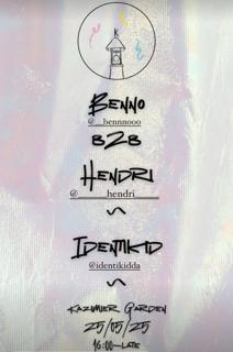 Kazimier Garden Presents: Hendri B2B Benno & Identikid