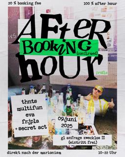 Booking: After Hour Profis [10–22Uhr] - Das Zieht