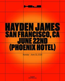 Hayden James - Phoenix Hotel / Sf