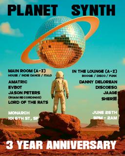 Planet Synth: 3-Year Anniversary Party With Jason Peters