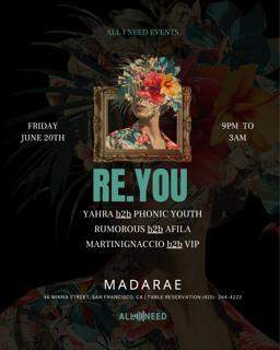 Re.You [ Organic- Indie - Afro] At Madarae