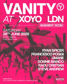 Vanity Feat. Ryan Spicer (Ministry Of Sound), Francesco Poggi