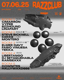 Razzclub: Steve Bicknell, Kerrie Live, Montero, Cimarrón, Distrito 91