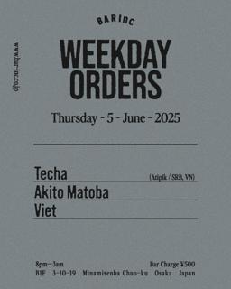 Weekday Orders