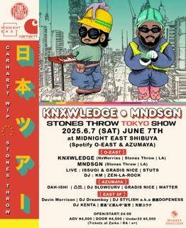 Stones Throw X Midnight East Presents Knxwledge & Mndsgn Live In Tokyo