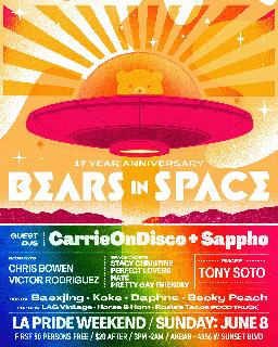 Bears In Space Lot Party La Pride