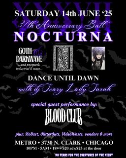Nocturna- 37Th Anniversary Gothic Ball With Dj Scary Lady Sarah