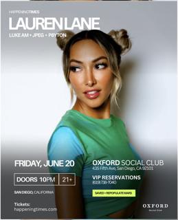 Happening Times Presents: Lauren Lane