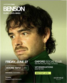 Happening Times Presents: Benson