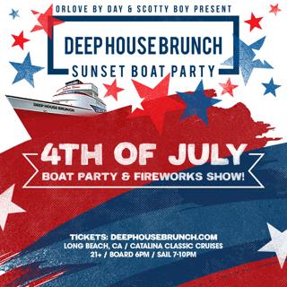 Deep House Brunch 4Th Of July Boat Party & Fireworks Show