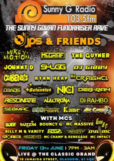 Dj Jps & Friends - Sunny Govan Fundraiser