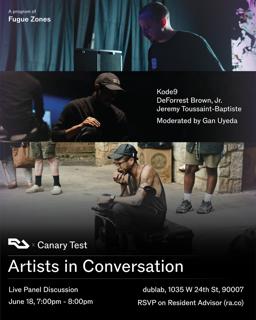 Artists In Conversation: Live Panel Feat. Kode9, Deforrest Brown, Jr., Jeremy Toussaint-Baptist