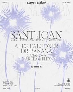 *San Juan Special Edition* Salve & Ninkasi Pres. Alec Falconer & Dr. Banana +10H Beach Party 