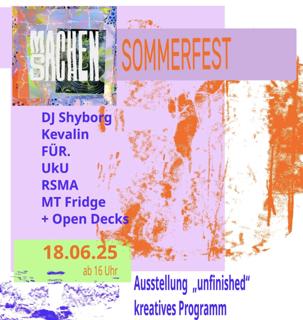 Machensachen Atelier Sommerfest