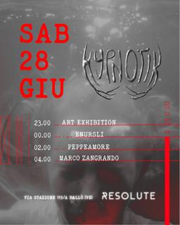 Hypnotik - Closing Event W/Enursli, Peppe Amore, Marco Zangrando