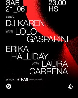 Dune Park Pres. Erika Halliday, Laura Carrena, Dj Karen & Loló Gasparini