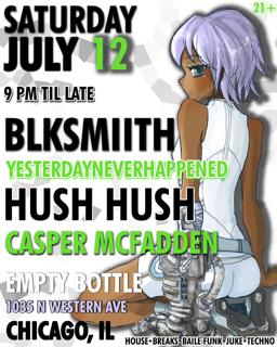 Empty Bottle Presents: Blksmiith, Ynh, Hush Hush, Casper Mcfadden