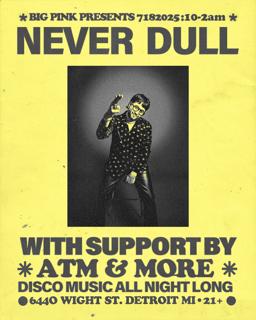 Big Disco Energy Tour: Never Dull (Disco All Night)