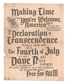 Making Time 'You'Re Welcome, America' With Dave P....All Day Long 