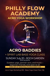 Bass Yoga + Acro Yoga With Spirit Lab & Philly Flow Academy