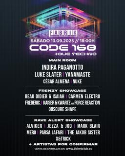 Code 168 With Indira Paganotto, Luke Slater, Yanamaste And Much More