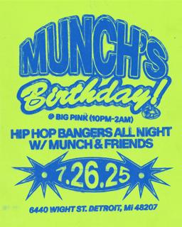 Hiphop Night: Munch'S Birthday Party (Club Bangers All Night)
