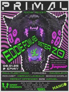 Primal: A One Year Celebration Of Jaguar (With Eddie Fowlkes, Sister Zo + More)