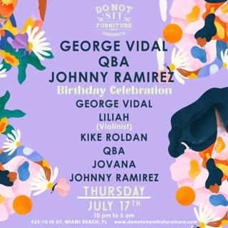 George Vidal, Qba Jonny Ramirez (Birthday Celebration)