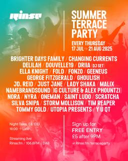 Rinse Summer Terrace Parties
