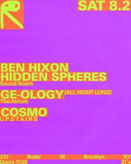 Ben Hixon + Hidden Spheres / Ge-Ology / Cosmo