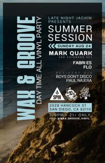Wax & Groove (All Vinyl Day Party) With Mark Quark (3Hr Extended Set) 