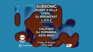 Drum & Bass Klubben: Subsonic + Drum & Bass Klubben / Califano / Asta Mari / Dj Dopamina