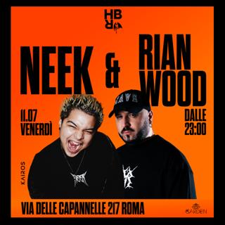 11.07 Hard Boiled Rome Presents Neek ( L.A.) Rian Wood ( It )